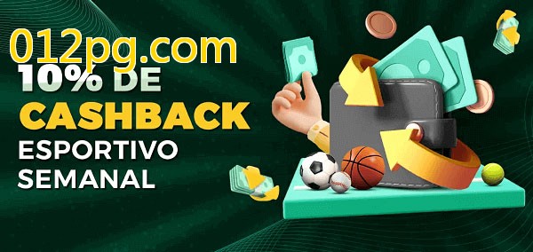 10% de bônus de cashback na 012pg.com
